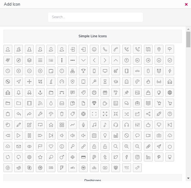 Rich Icon library