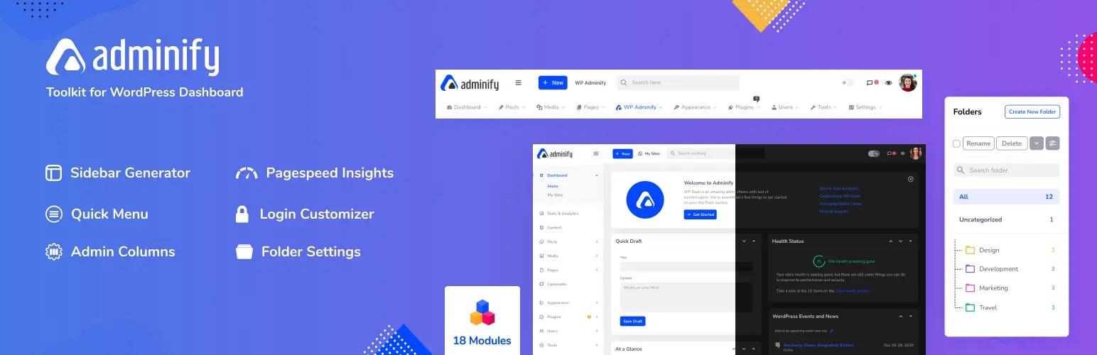 WordPress Dashboard customizer