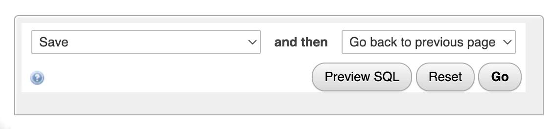 Save the Database