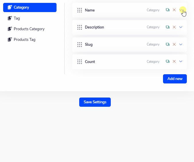 Category Custom admin column customize