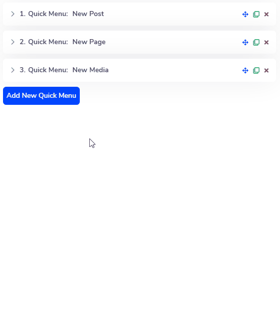 Add unlimited Quick menu