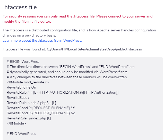 .htaccess, php.ini and robots.txt file