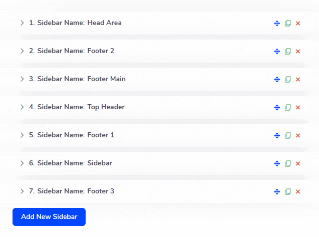 Custom Sidebar sorting