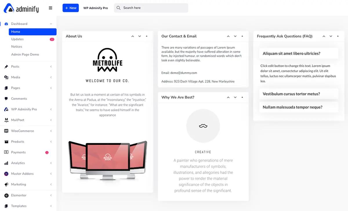 Creating Custom Dashboard Widgets
