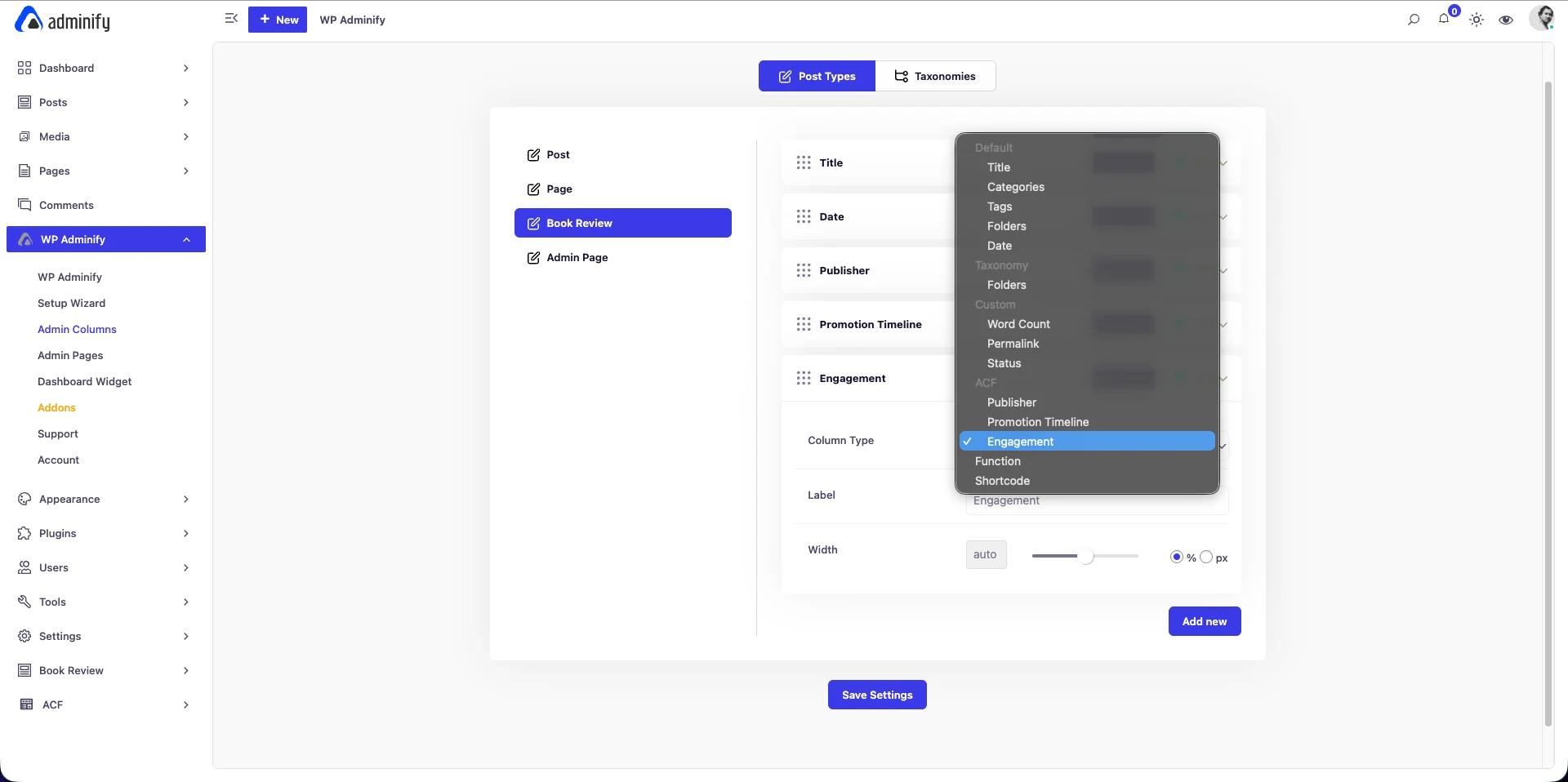 Add ACF Fields as Columns