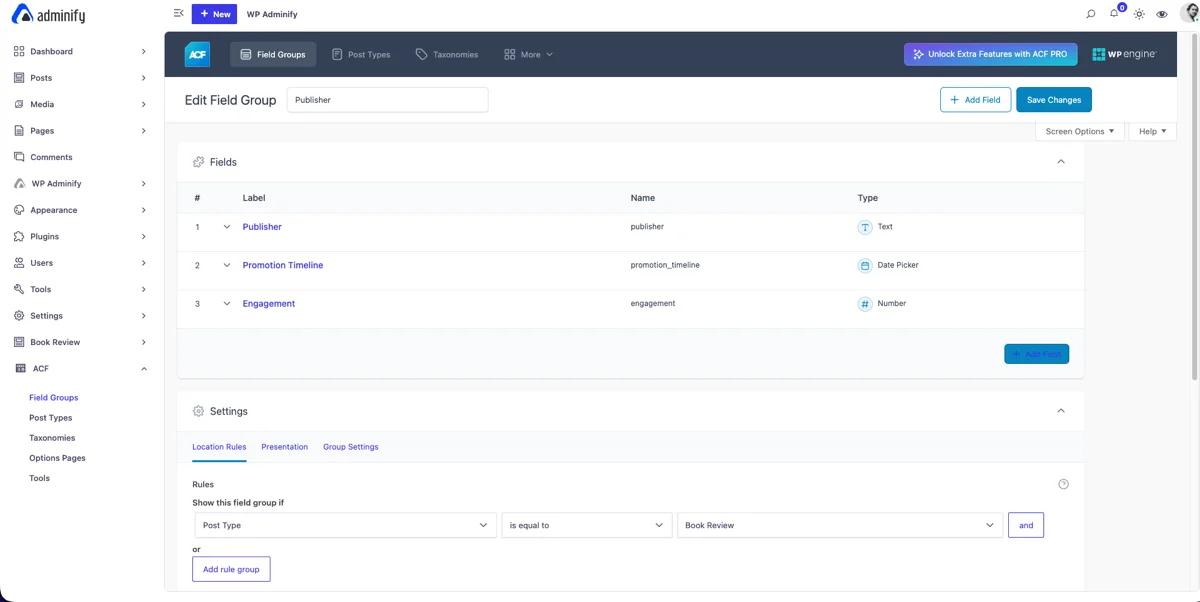Create Your ACF Field Group