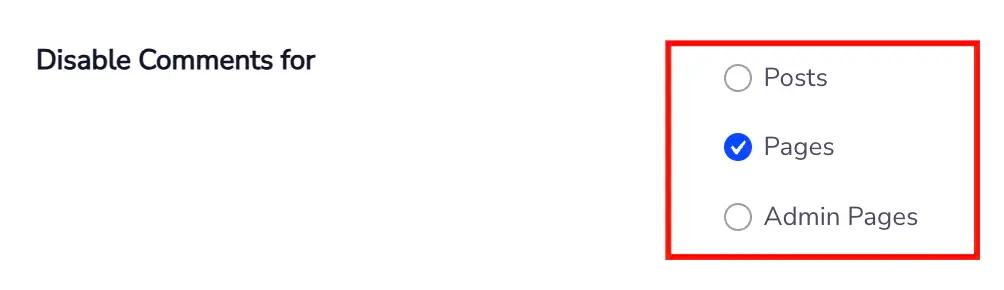 Disable Comment For Specific Post Type