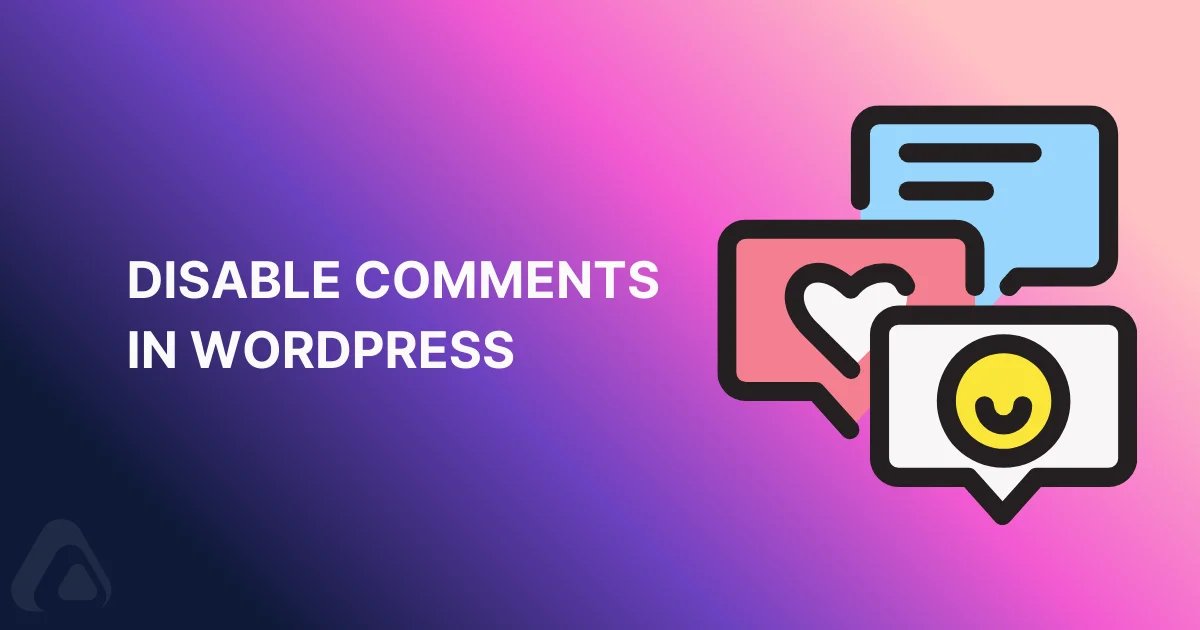 Disable comments in WordPress
