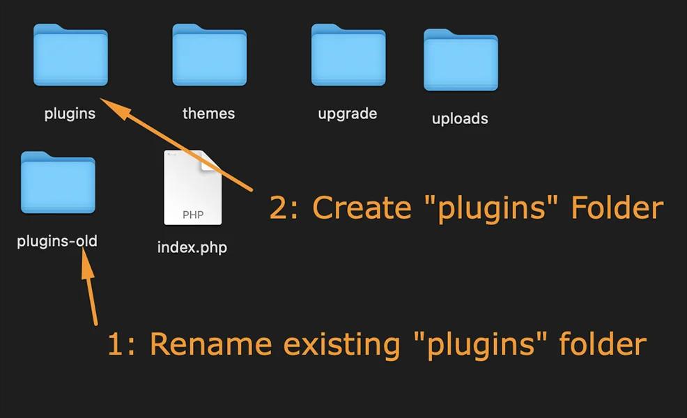 Deactivate all plugins at once