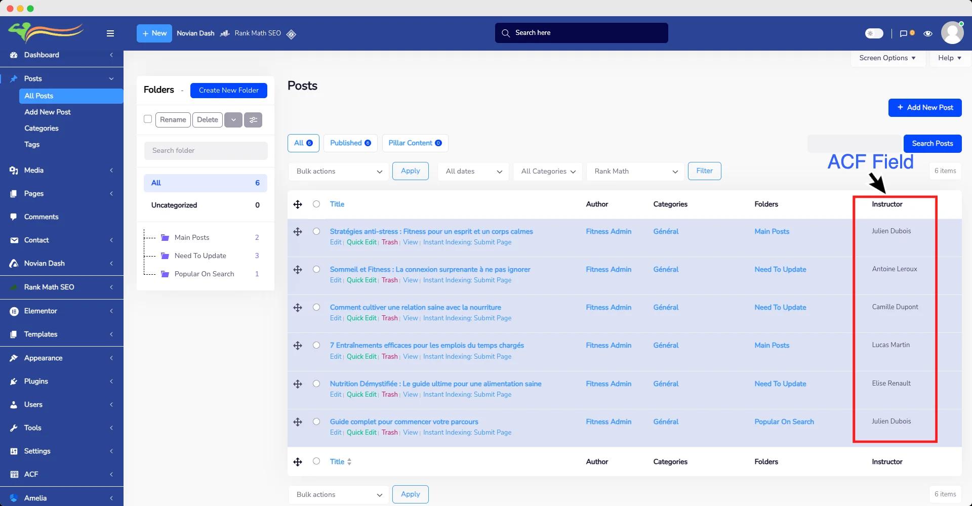 Admin Columns Customizer using ACF Plugin