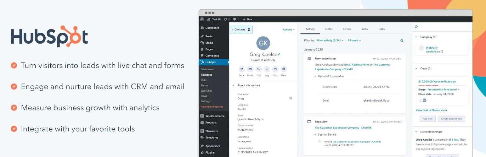 HubSpot – CRM Email Marketing Banner