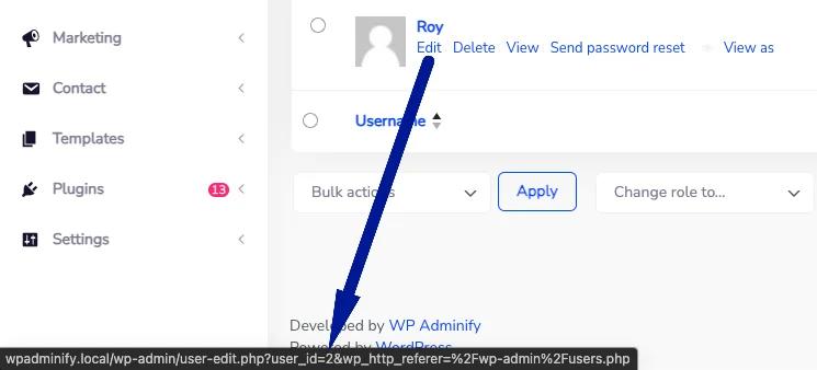 Get the User ID in WordPress Dashboard