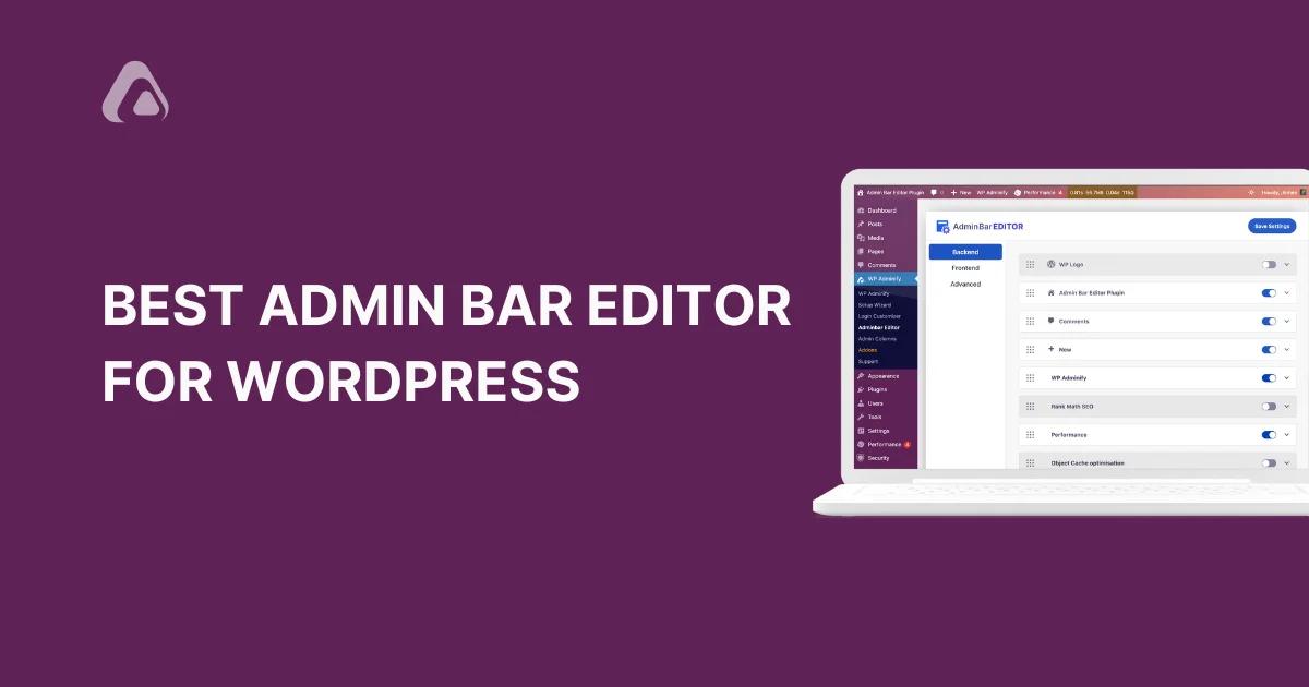 WordPress Toolbar Editor