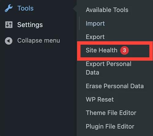 Check PHP memory limit from tools option