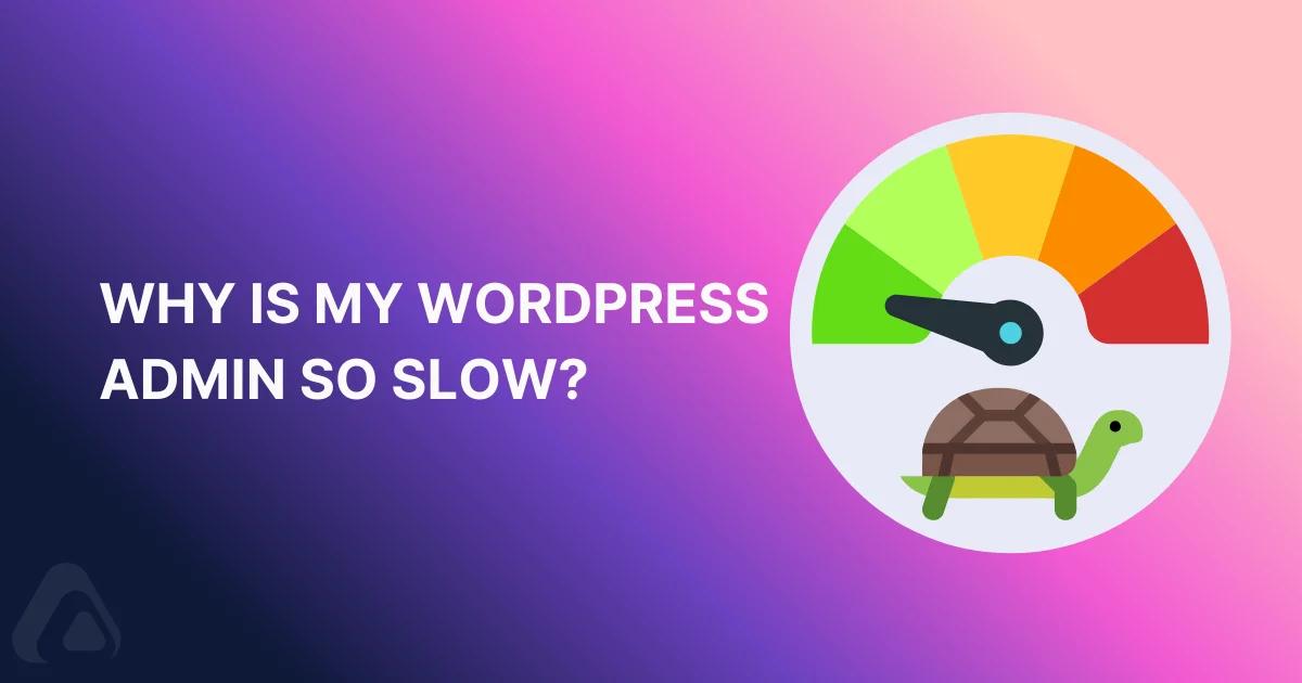 Why is My WordPress Admin So Slow