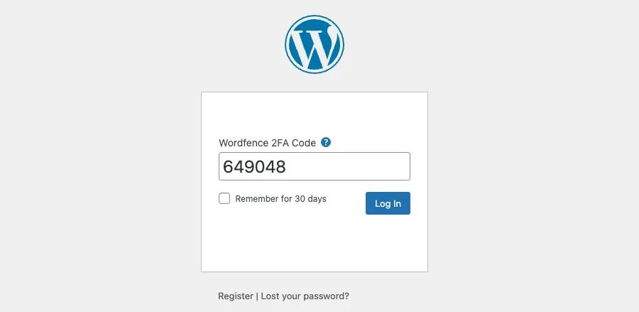 Enter authentication code