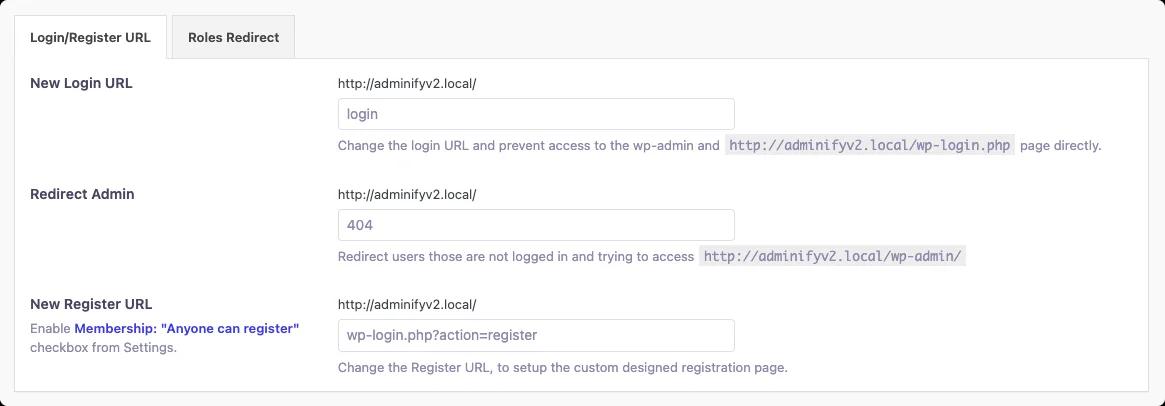 Change WordPress login url to enhance security besides 2fa