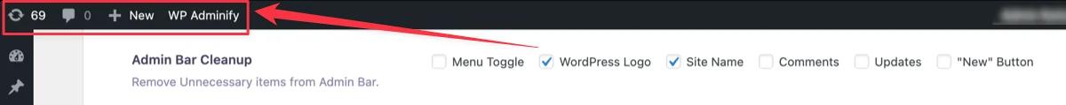 WordPress Admin Bar cleanup - dashboard customization guide