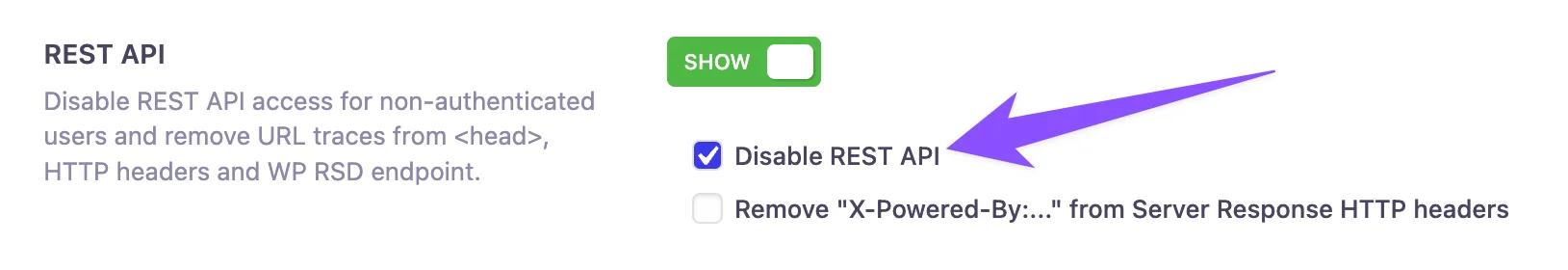 Disable REST API from WordPress Dashboard