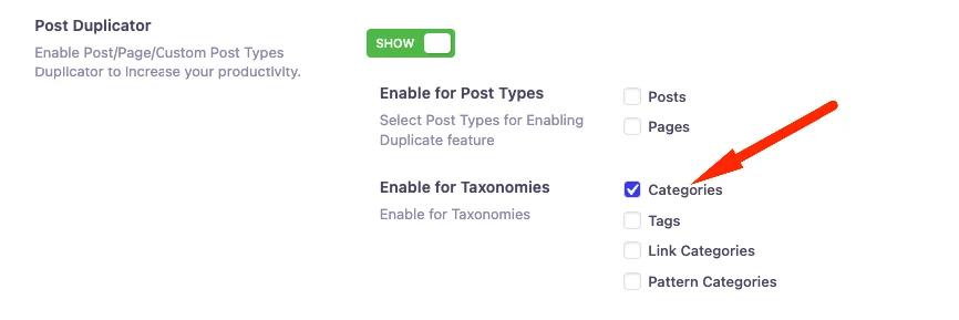 Taxonomies duplicator
