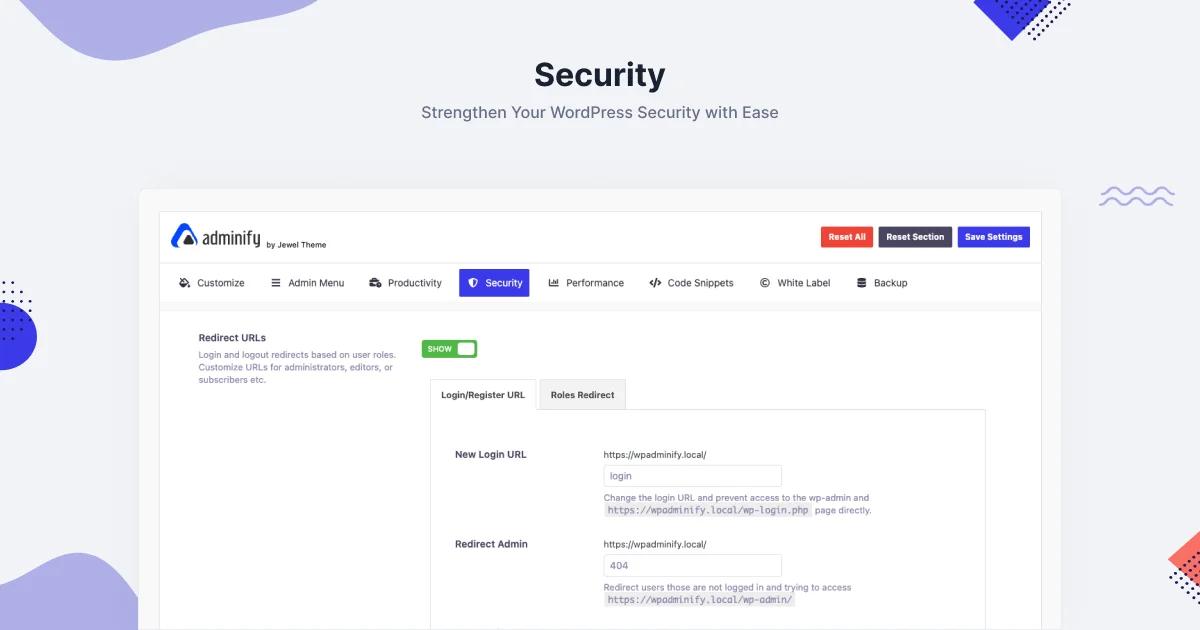Enhance security in Dashboard