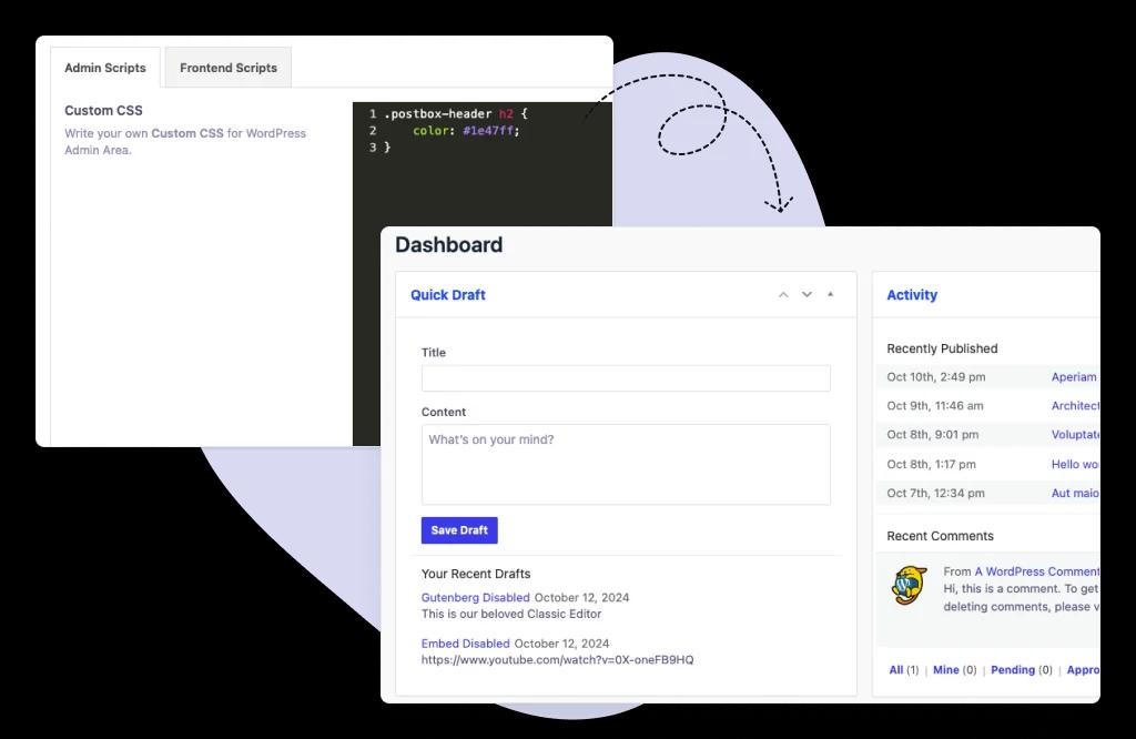 Custom CSS for WordPress Dashboard