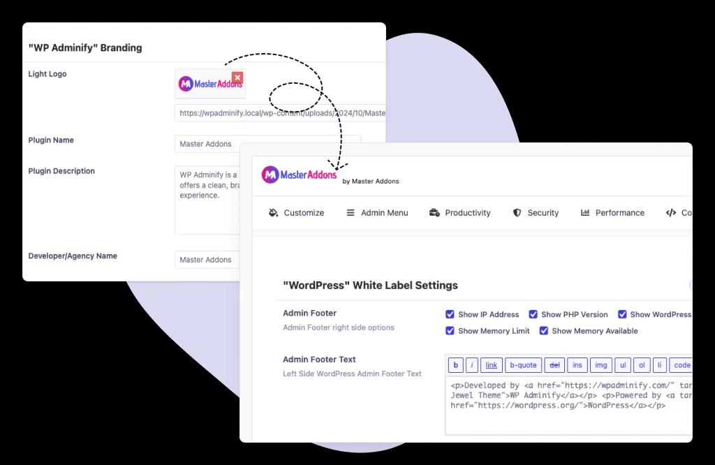 Logo Management for WP Adminify white label