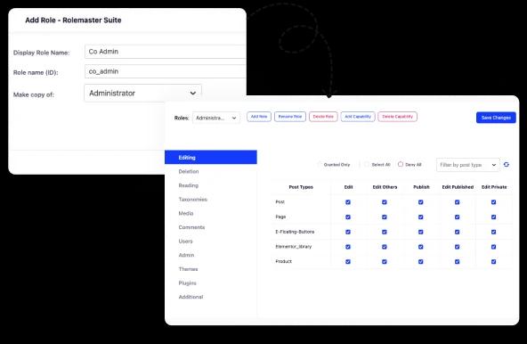 User Role Management for Admin White label
