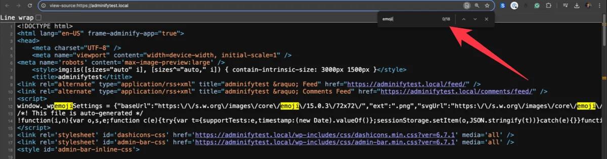 Remove All Emoji styles and scripts from head section