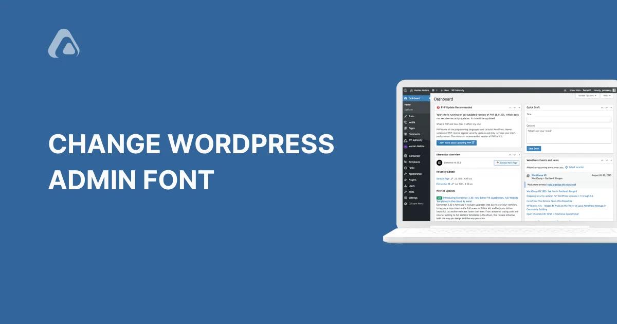 Change the WordPress Admin Font