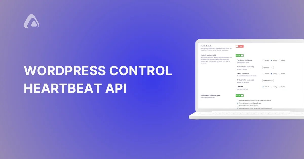 WordPress Control Heartbeat API