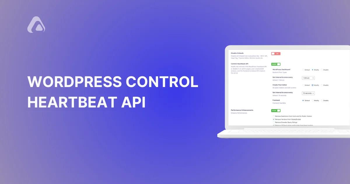 WordPress Control Heartbeat API