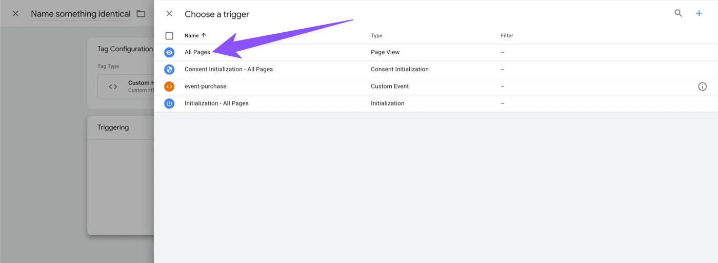 Select All Page for Trigger