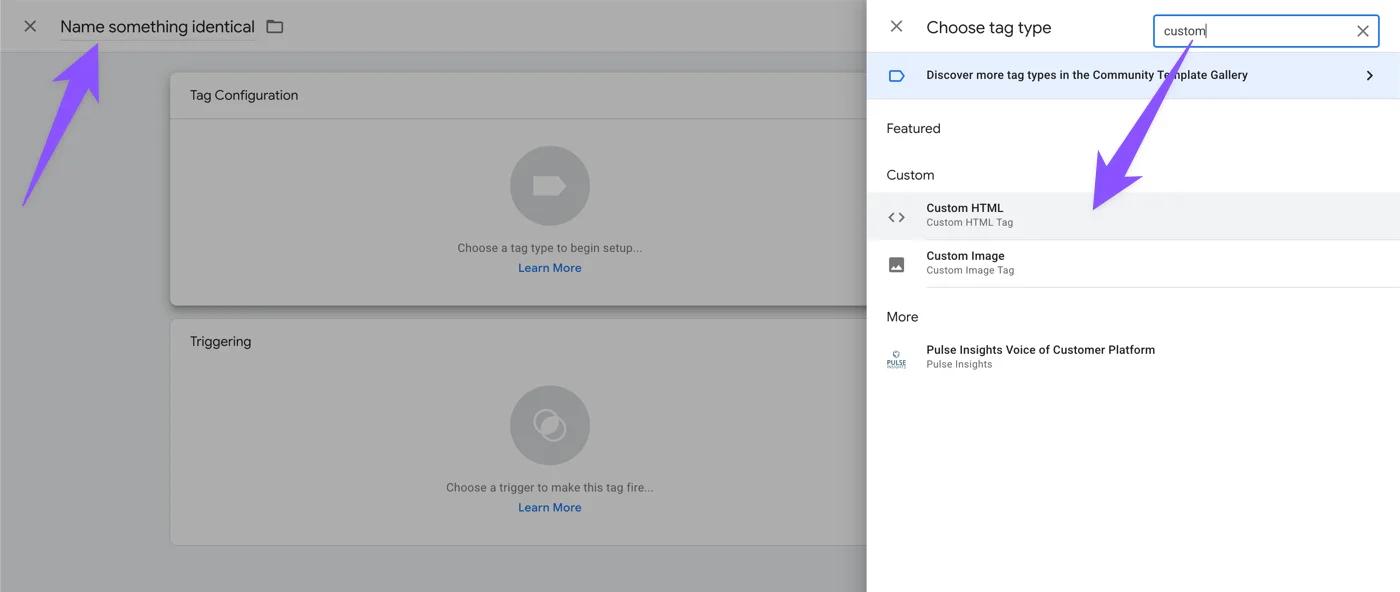 Rename and add custom HTML