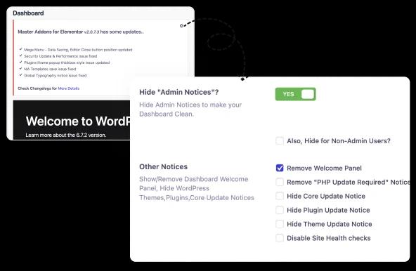 Hide all admin notices from Dashboard