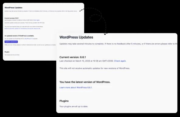 Hide WordPress core update notice from admin panel