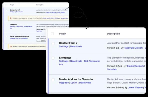 Disable plugin update notice for installed plugins