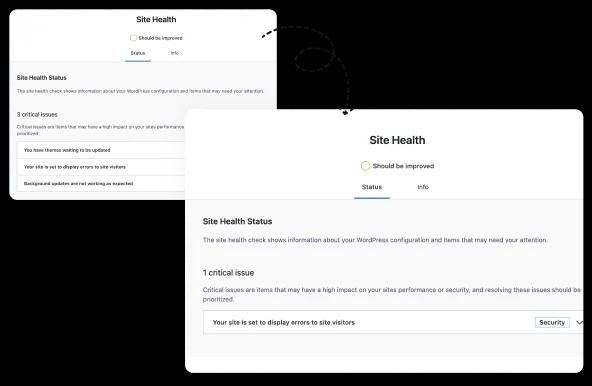 disable site health check