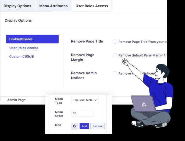 custom WordPress admin page