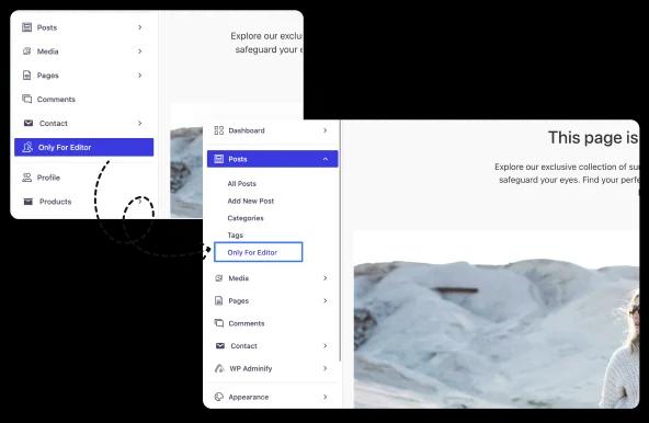 Custom Admin page as main menu or submenu