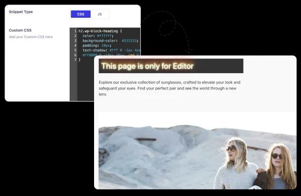 Custom CSS and JS for admin page