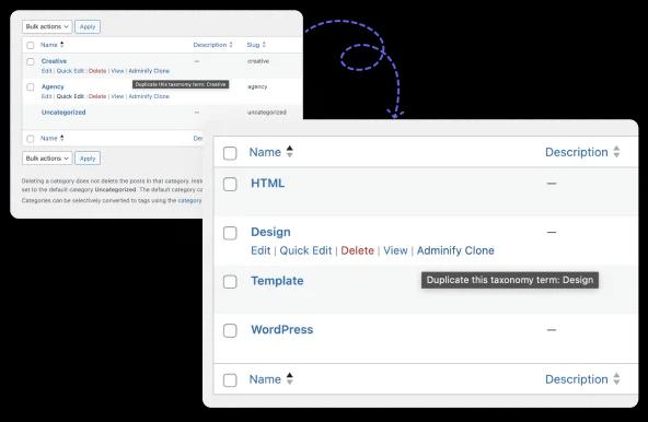 Taxonomies duplicator using post duplicator