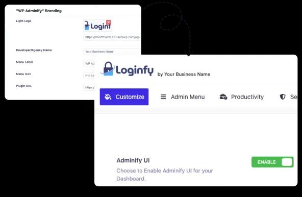 Change WP Adminify Plugin logo and agency name