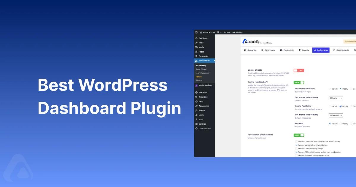 Best WordPress Dashboard Plugin