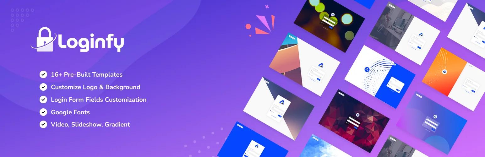 Custom WordPress login page by loginfy