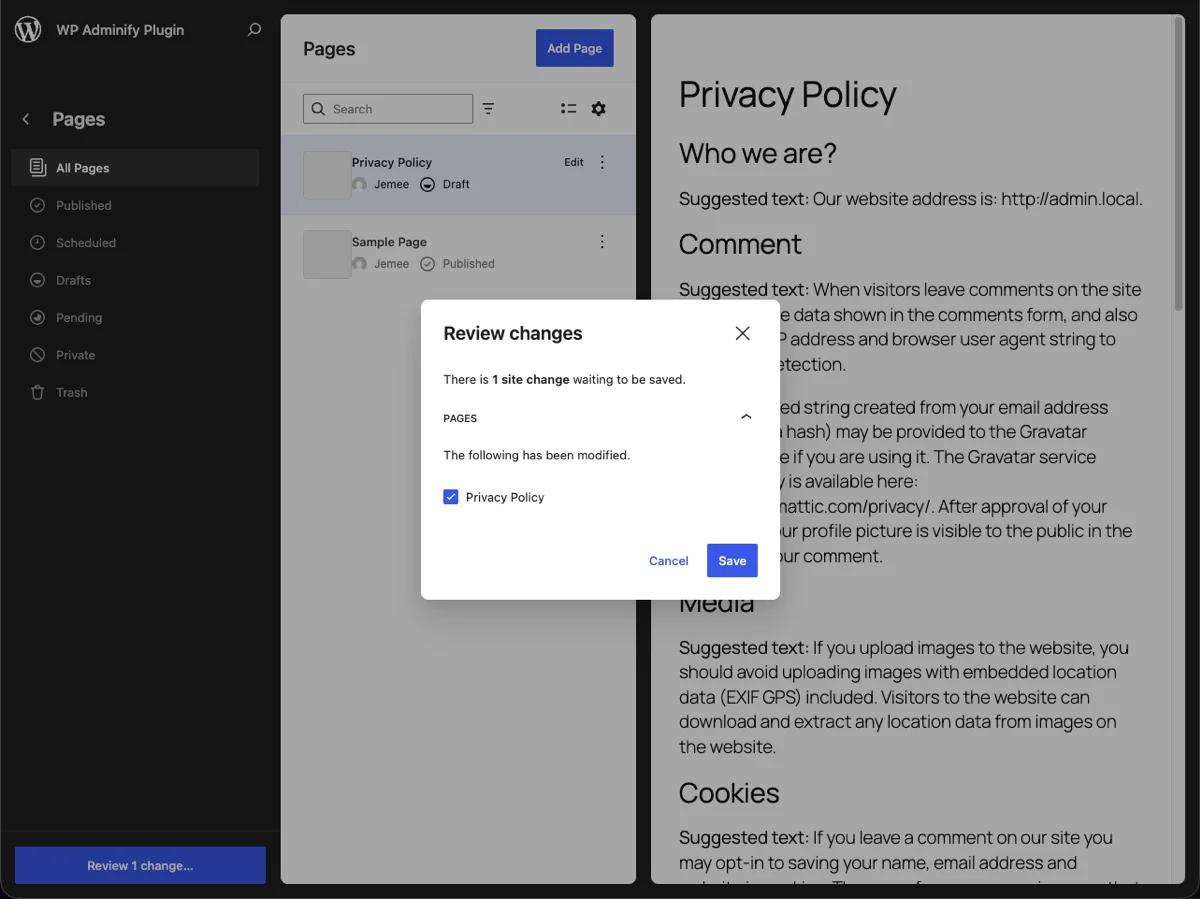 Site Editor Pages in WordPress 7.0