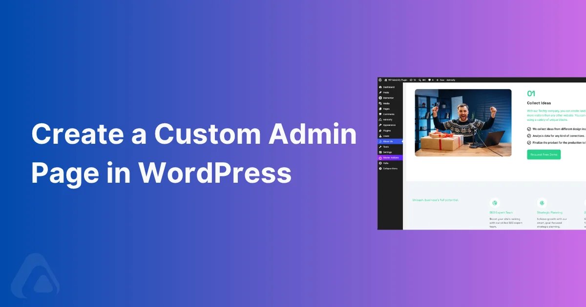 Create a Custom Admin Page in WordPress