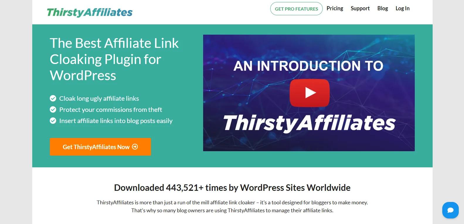 ThirstyAffiliates WordPress affiliate link cloaking and management plugin