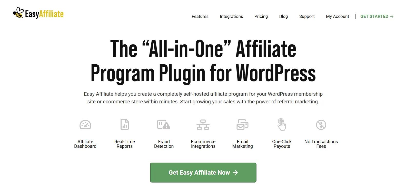 Easy Affiliate all-in-one affiliate management plugin for WordPress