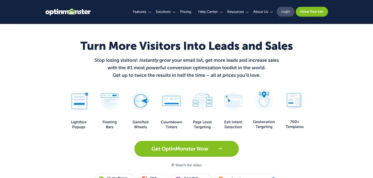 OptinMonster conversion optimization plugin capturing affiliate site visitors